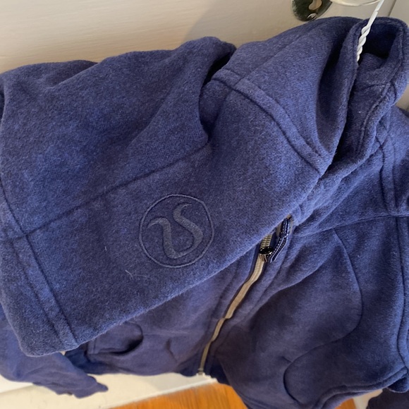 Lululemon on the move full zip scuba sweatshirt navy women’s size 4 - Picture 3 of 4
